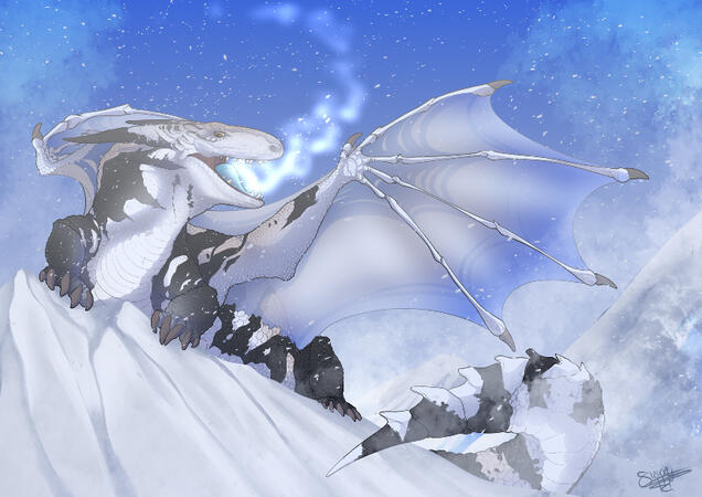 A dragon from my calendar project called Dragonified Lizards